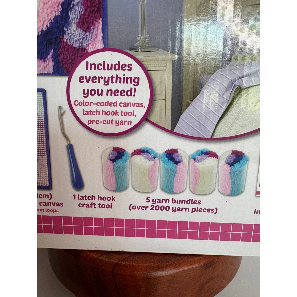 LatchKits Unicorn Mini Rug Latch‎ Hook Craft Kit New Complete Ages 6 Plus